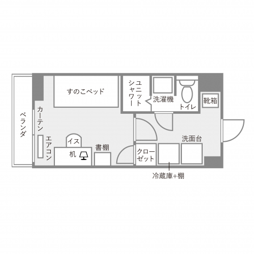 ドーミー西新宿　居室図面